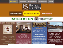 Tablet Screenshot of milescityhotels.com